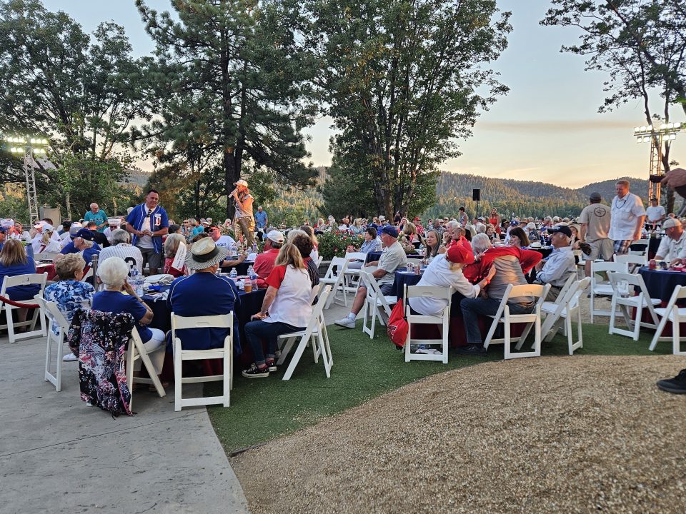 The garden behind MCH was bustling with activity on the evening of July 21.