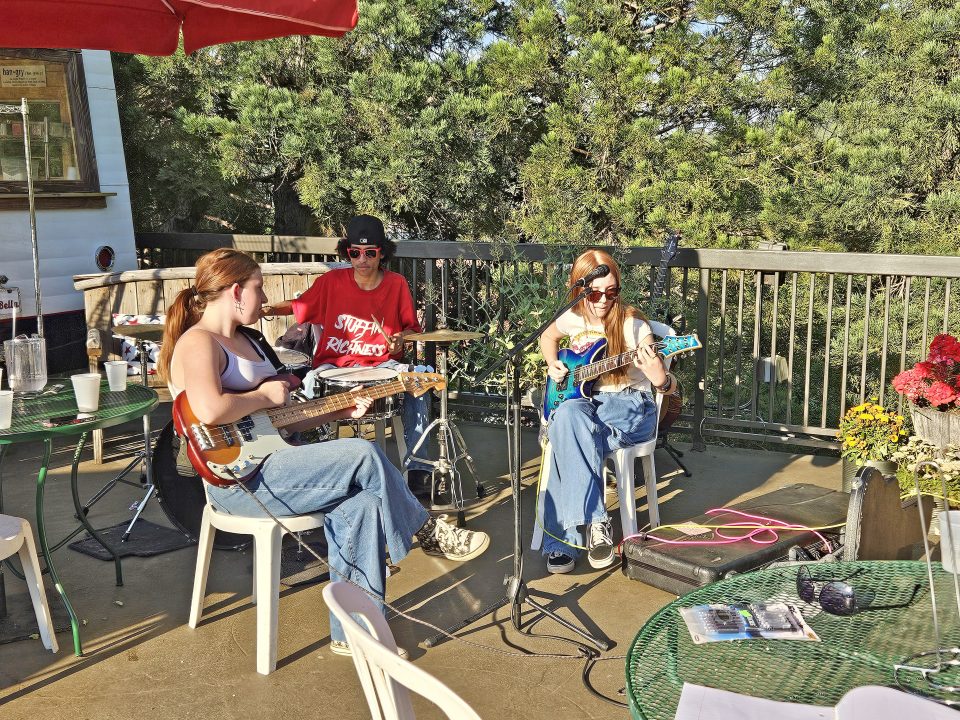 Callie, Milla and Jordan played as We Don’t Know since they had not named their band prior to playing at the open mic night.