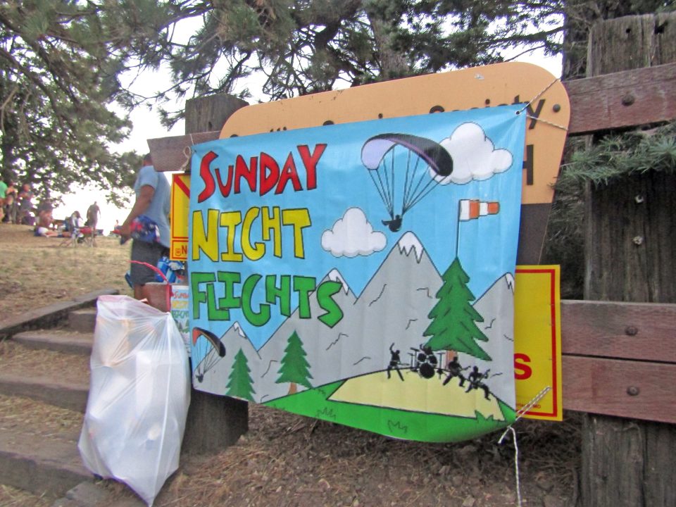 The Sunday Night Flights event begins at 5:30 p.m. and ends sometime after dark.