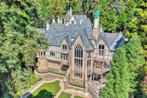 The Castle in Skyforest is a large villa with seven bedrooms and nine bathrooms.