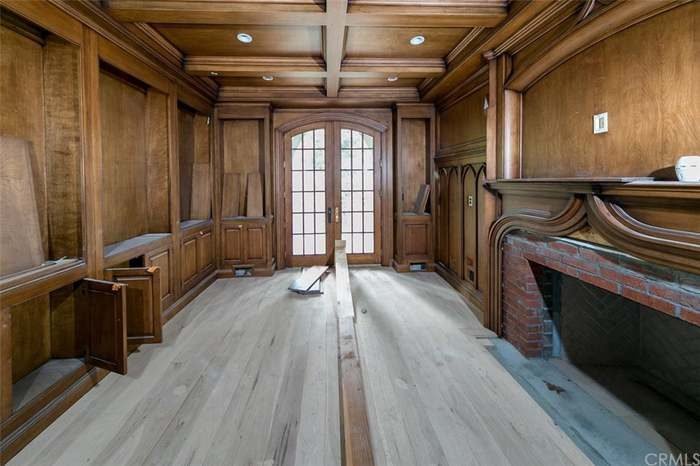 While the villa sat empty, doors were nailed shut to keep trespassers out.
