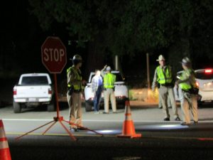 This driver, who was suspected of being under the influence, passed the field sobriety test. (Photos by Douglas W. Motley)