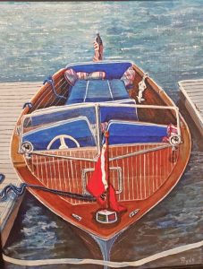 Scott Pryde's painting of his friend Lauri's boat.