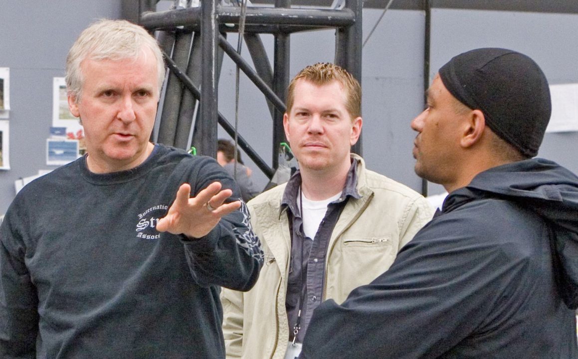 On set on Avatar's virtual stage.