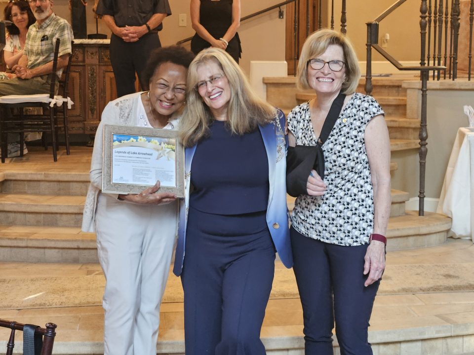 Adrianne, Lisa, Julia, Melissa and Adrianna from Glendora and Orange County enjoyed last year’s Brewfest at Tavern Bay Beach Club so much they couldn’t resist attending this year’s event. (Photos by Douglas W. Motley) Three women smiling at an award ceremony.