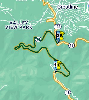 The second phase of the crack seal work will close Highway 18 from SR-138 to Upper Waterman Canyon Road.