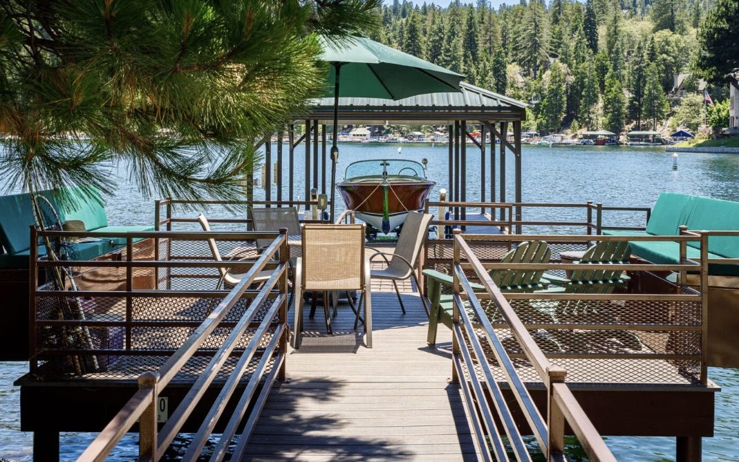 This Italian wood-hulled boat greets guests as they arrive at the Wooden Boat House.