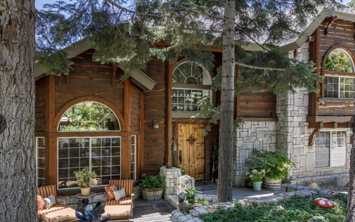 This home is a symphony of wood and includes a map of the homeowners’ travels.