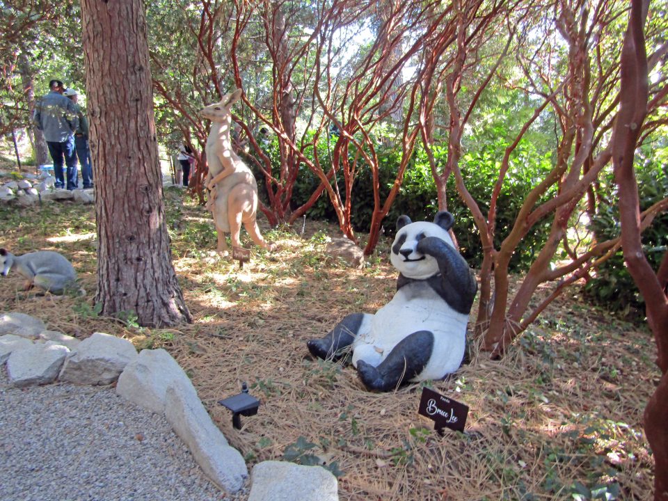 Animal sculptures at Serendipity Gardens