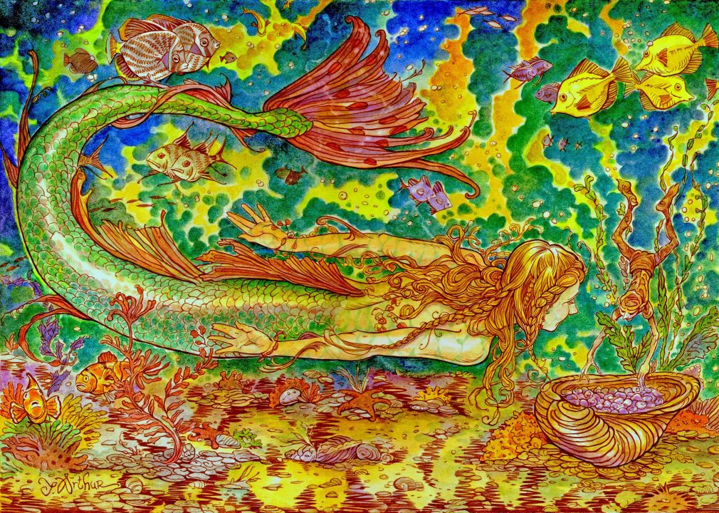 The Treasure by John Arthur; 16” x 20”, watercolor on watercolor board