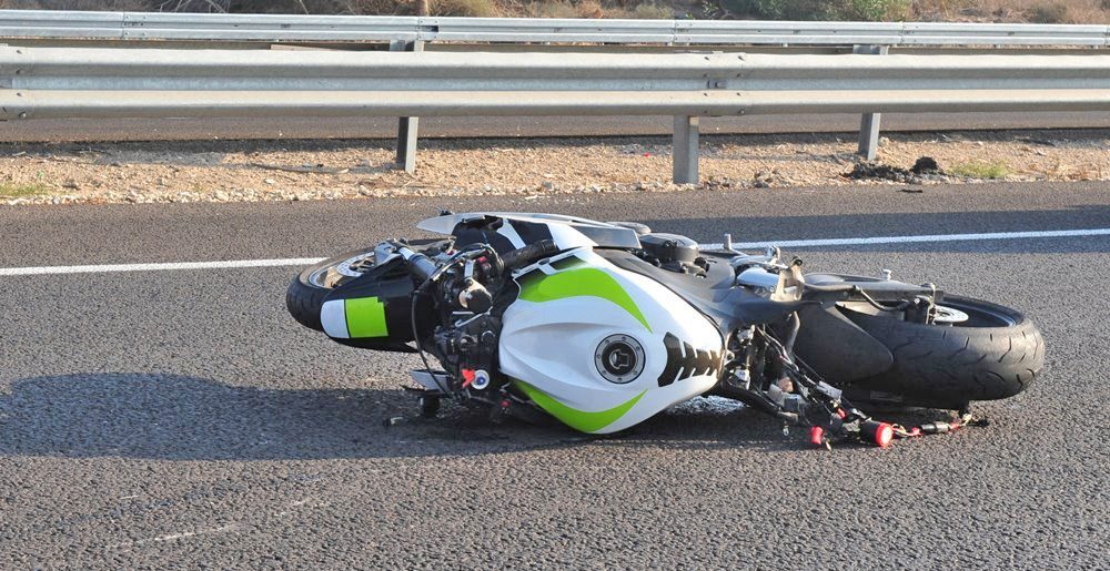 A recent motorcycle collision on Highway 18 near Crestline.