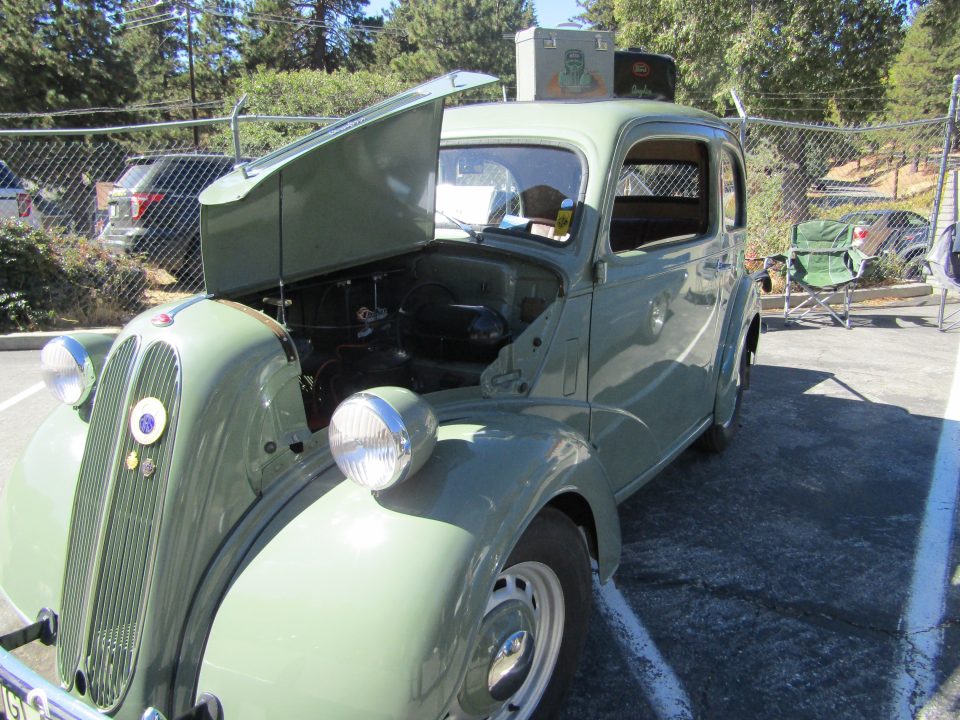This hard-to-find 1950 British Ford Anglia, which took first place at the CHP car show, was found in Sweden by Dave Meigide.