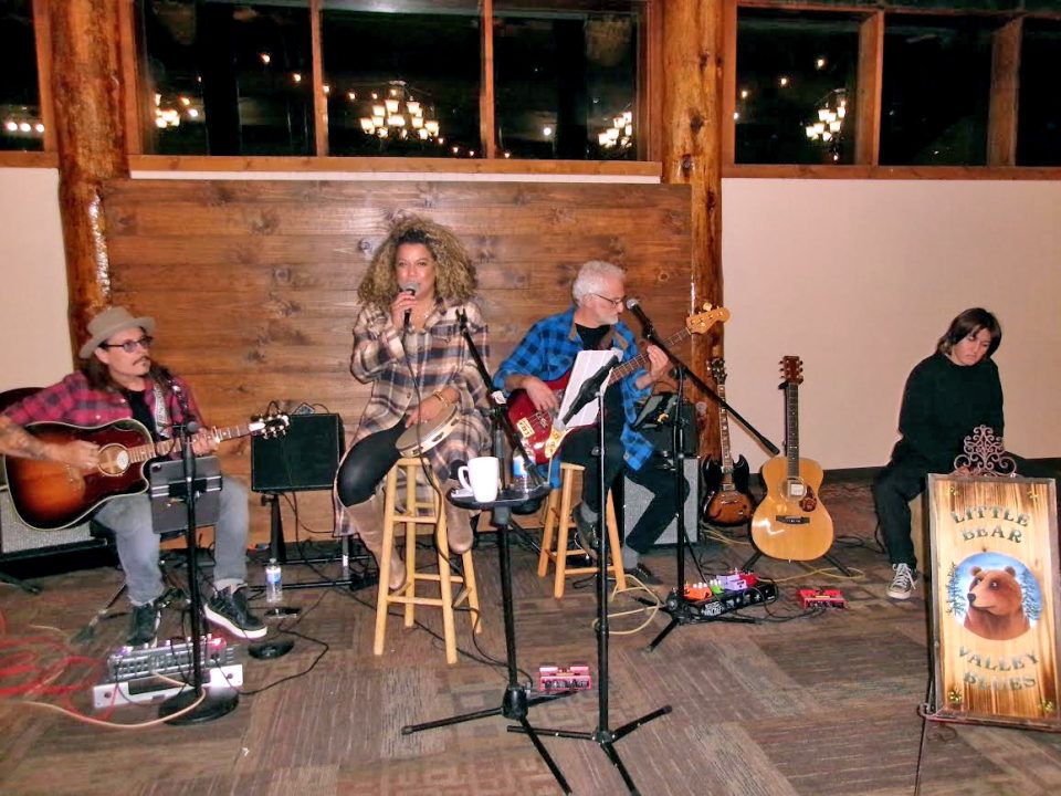 Little Bear Valley Blues band rocked the San Moritz Lodge.