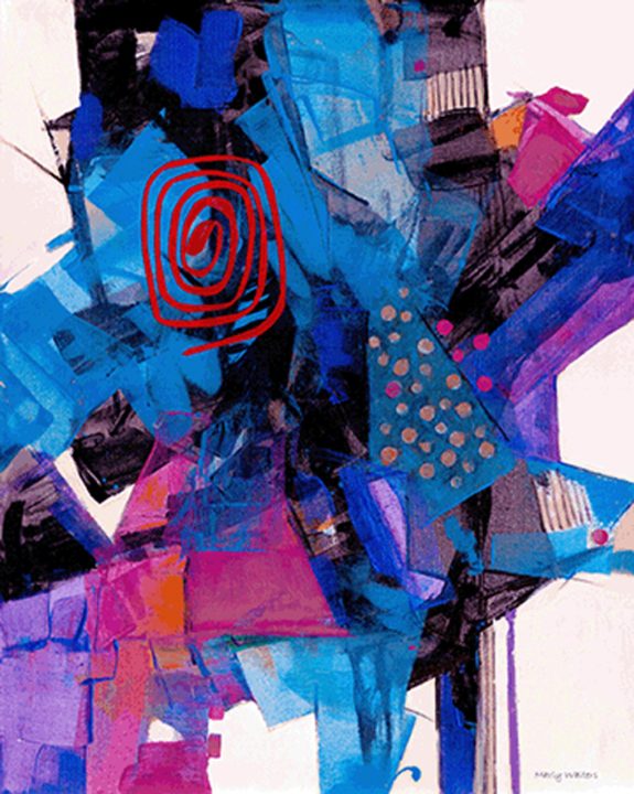 Mixed-media on canvas by Marly Walters (20” x 16”)