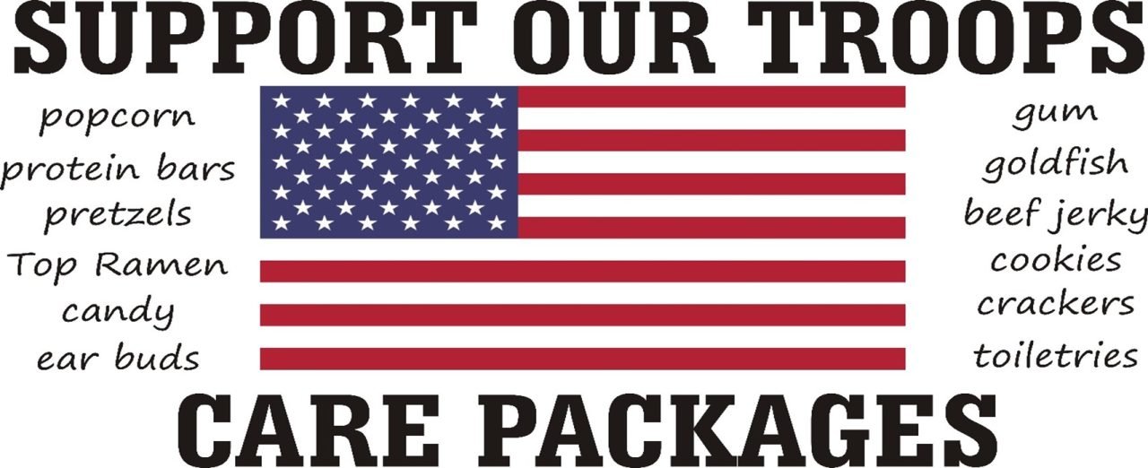 Support our troops care packages with supplies list