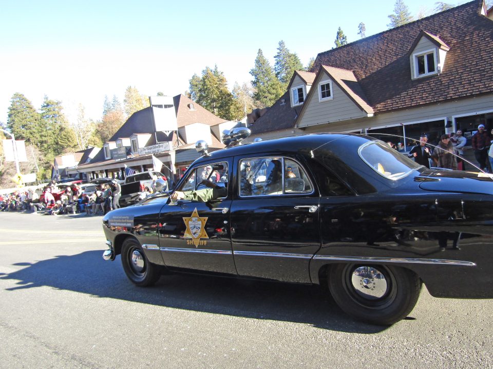 A 1950s era patrol car was one of several San Bernardino County Sheriff’s vehicles featured in the parade.