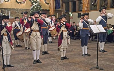 San Moritz Lodge reverberated with the music of fifes and drums