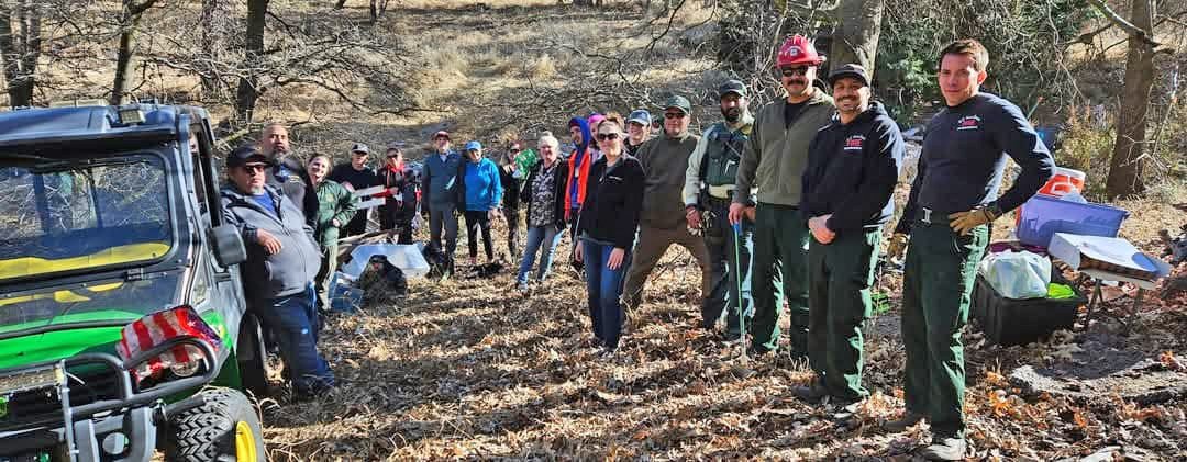 Some of the volunteer cleanup folks.