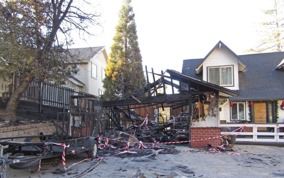 The aftermath of the Acadia Drive blaze. (Photo by Douglas W, Motley)