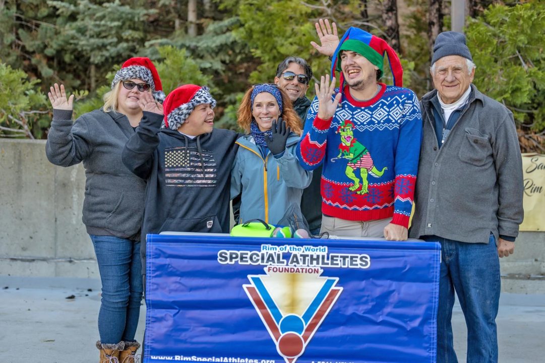 Rim Special Athletes at the Blue Jay holiday parade last year, with RSA President Jack Cooperman (right). (Photo: Rim Special Athletes)