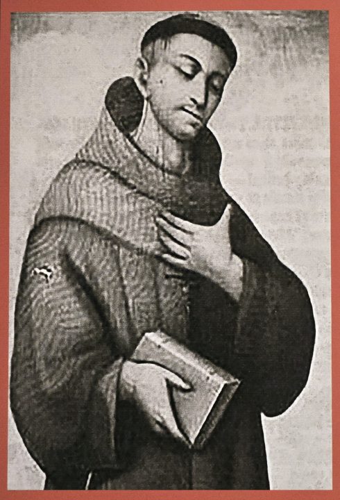 The poster in the Mountain History Museum about Father Garces’ visit to the San Bernardino Mountains in 1776.