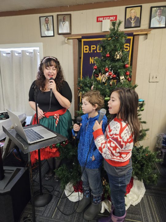 Destiny Love was joined by Trentin and Aria on a couple of Christmas songs. (Photos by Mary-Justine Lanyon)