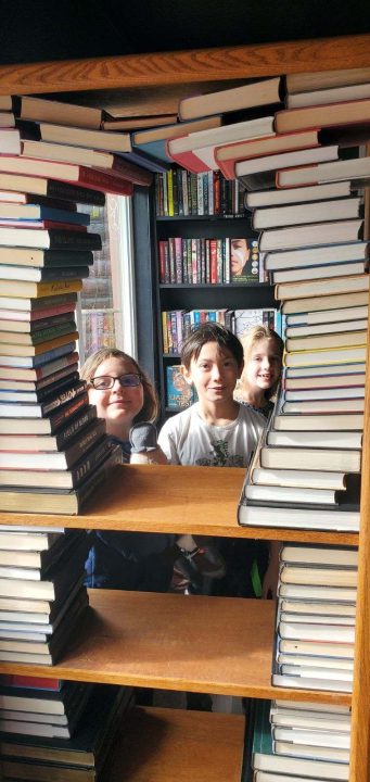 The kids’ section is whimsical and cozy.