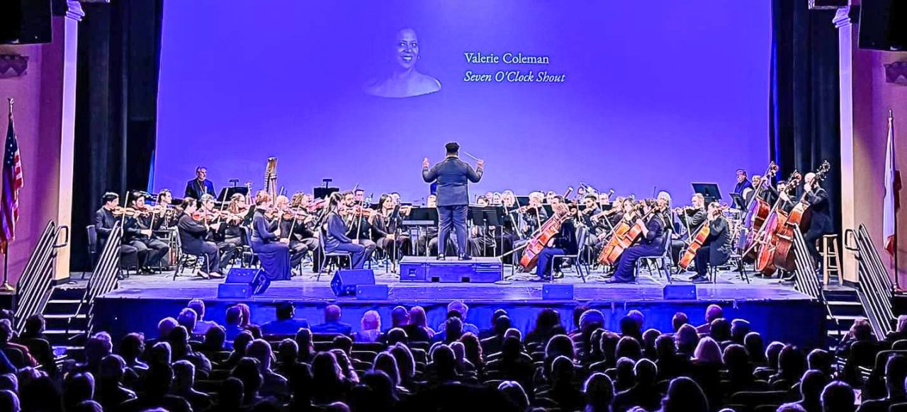 Orchestra performance of Valerie Coleman's composition.