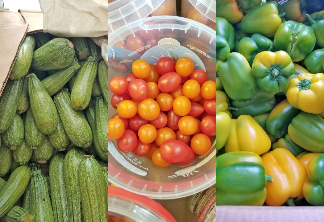 Adrianne, Lisa, Julia, Melissa and Adrianna from Glendora and Orange County enjoyed last year’s Brewfest at Tavern Bay Beach Club so much they couldn’t resist attending this year’s event. (Photos by Douglas W. Motley) Fresh zucchini, cherry tomatoes, and bell peppers.