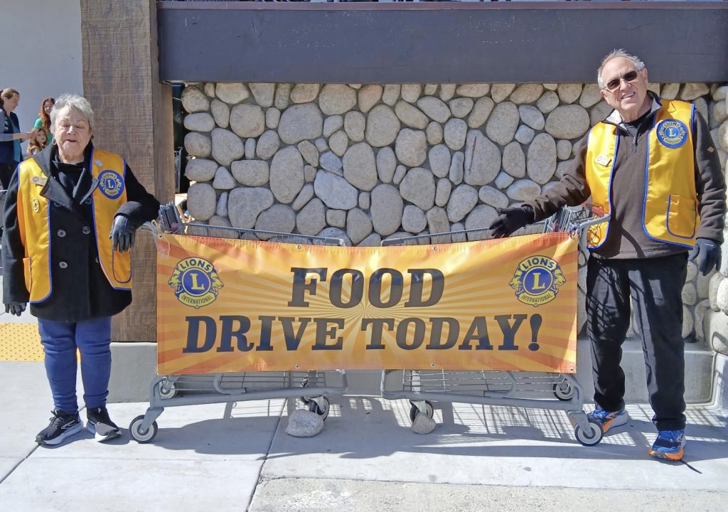 Adrianne, Lisa, Julia, Melissa and Adrianna from Glendora and Orange County enjoyed last year’s Brewfest at Tavern Bay Beach Club so much they couldn’t resist attending this year’s event. (Photos by Douglas W. Motley) Lions Club members promoting food drive event.