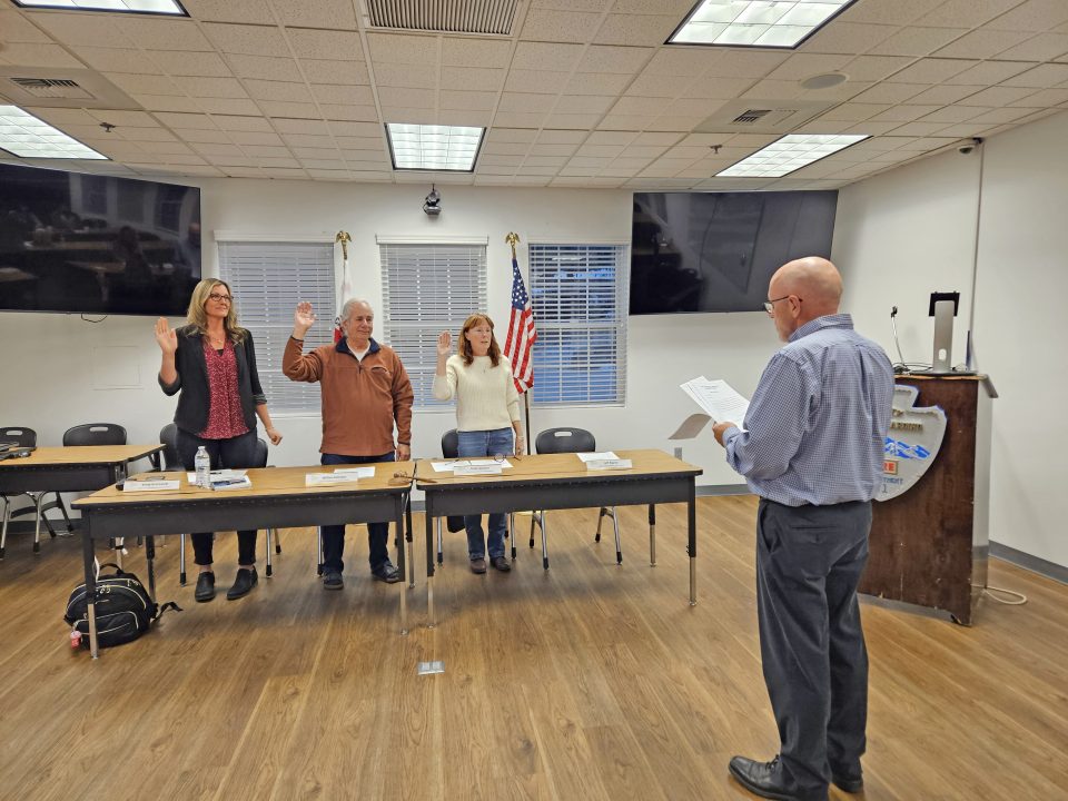 Adrianne, Lisa, Julia, Melissa and Adrianna from Glendora and Orange County enjoyed last year’s Brewfest at Tavern Bay Beach Club so much they couldn’t resist attending this year’s event. (Photos by Douglas W. Motley) People taking oath in meeting room.