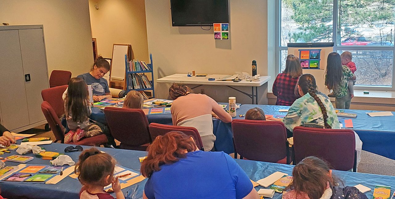 Adrianne, Lisa, Julia, Melissa and Adrianna from Glendora and Orange County enjoyed last year’s Brewfest at Tavern Bay Beach Club so much they couldn’t resist attending this year’s event. (Photos by Douglas W. Motley) Children and adults engaged in a creative art session.