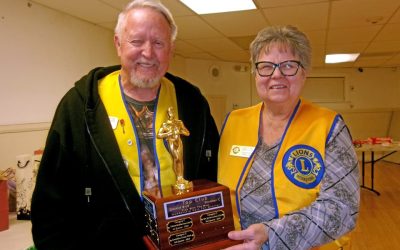 Crestline Lions receive Membership Trophy