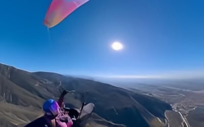 Injured paraglider pilot airlifted from steep hillside
