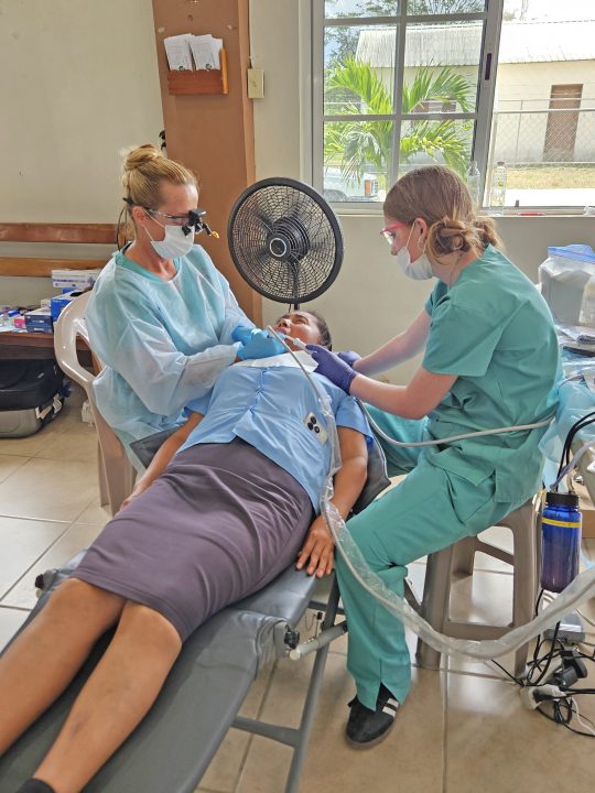 Adrianne, Lisa, Julia, Melissa and Adrianna from Glendora and Orange County enjoyed last year’s Brewfest at Tavern Bay Beach Club so much they couldn’t resist attending this year’s event. (Photos by Douglas W. Motley) Two dentists examining a patient in clinic.