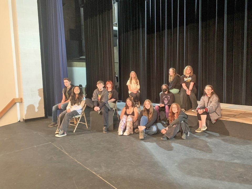 Adrianne, Lisa, Julia, Melissa and Adrianna from Glendora and Orange County enjoyed last year’s Brewfest at Tavern Bay Beach Club so much they couldn’t resist attending this year’s event. (Photos by Douglas W. Motley) Group of students on theater stage smiling together.