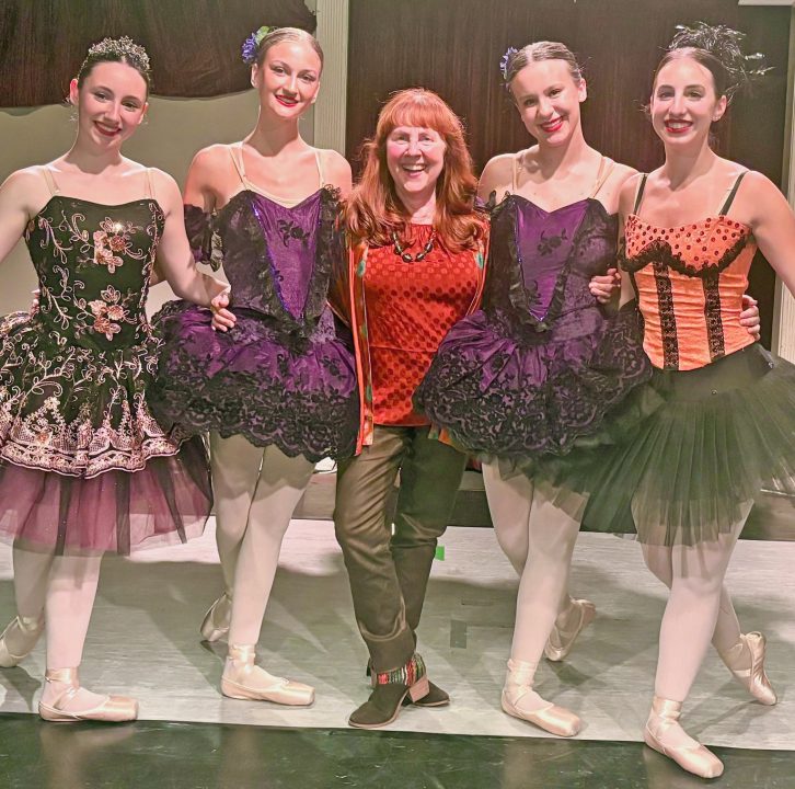 Adrianne, Lisa, Julia, Melissa and Adrianna from Glendora and Orange County enjoyed last year’s Brewfest at Tavern Bay Beach Club so much they couldn’t resist attending this year’s event. (Photos by Douglas W. Motley) Five women, four in ballet costumes, smile on stage.