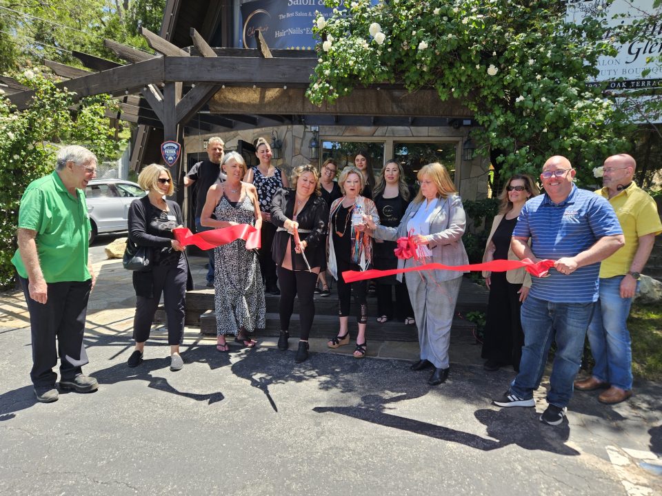 Adrianne, Lisa, Julia, Melissa and Adrianna from Glendora and Orange County enjoyed last year’s Brewfest at Tavern Bay Beach Club so much they couldn’t resist attending this year’s event. (Photos by Douglas W. Motley) Group at ribbon-cutting ceremony outside building.