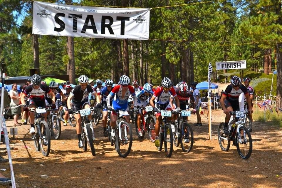 Adrianne, Lisa, Julia, Melissa and Adrianna from Glendora and Orange County enjoyed last year’s Brewfest at Tavern Bay Beach Club so much they couldn’t resist attending this year’s event. (Photos by Douglas W. Motley) Cyclists racing at mountain bike event start line.