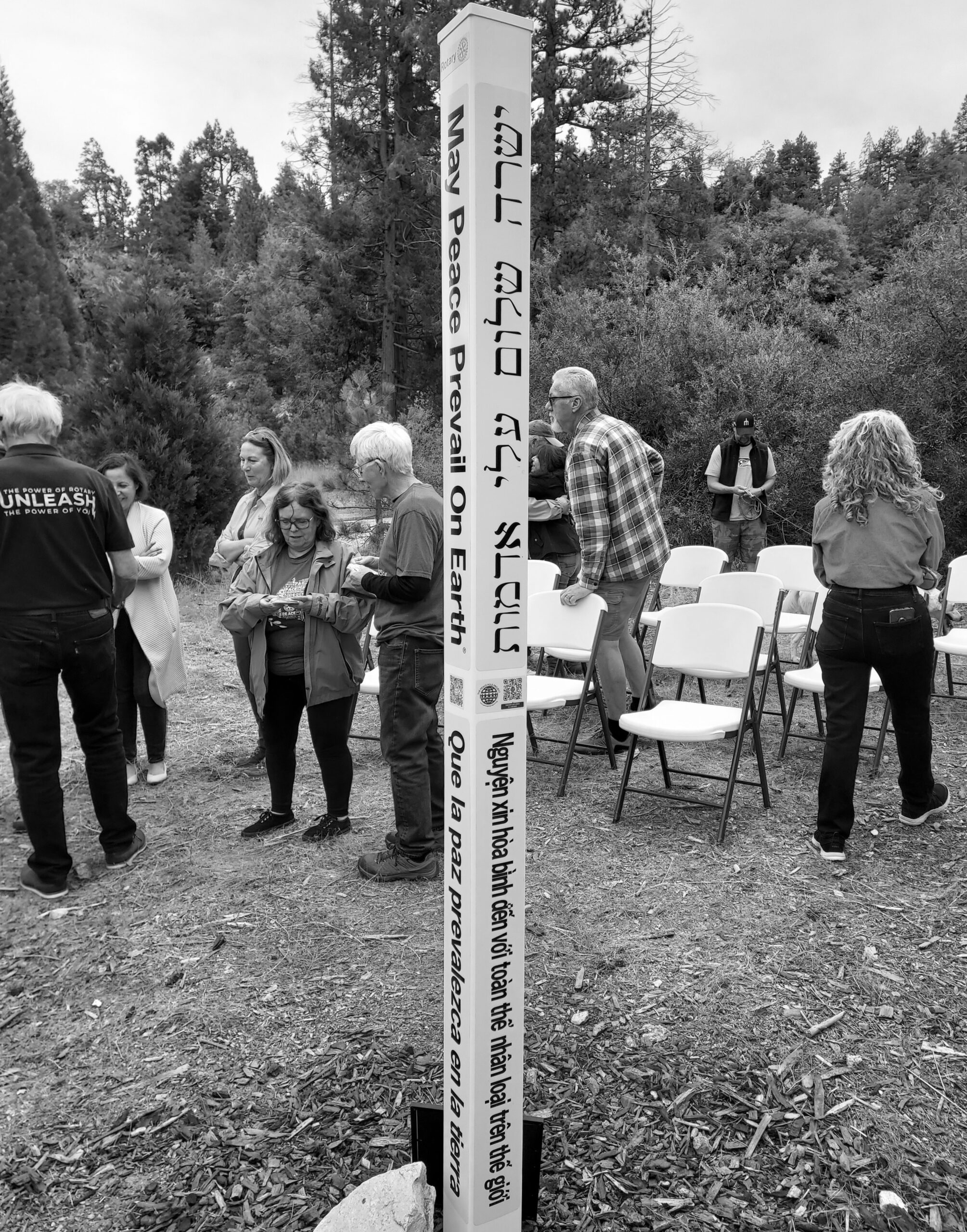 Lake Arrowhead Rotary Club,Mountain Sunrise,Rotary Peace Pole,Lake Arrowhead News,Alpine Mountaineer Newspaper,International Day of Peace