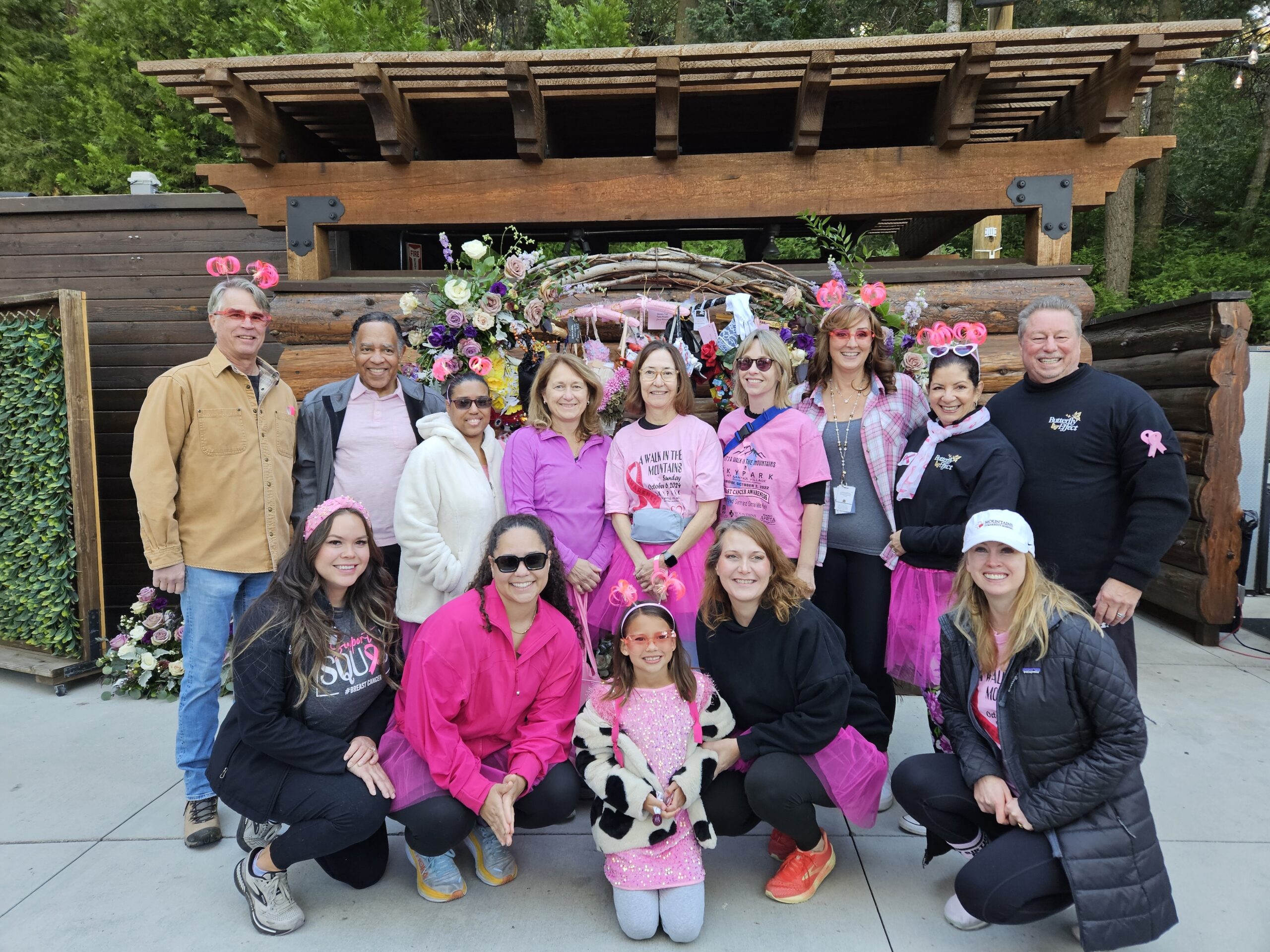 Adrianne, Lisa, Julia, Melissa and Adrianna from Glendora and Orange County enjoyed last year’s Brewfest at Tavern Bay Beach Club so much they couldn’t resist attending this year’s event. (Photos by Douglas W. Motley) Group gathered for breast cancer awareness event