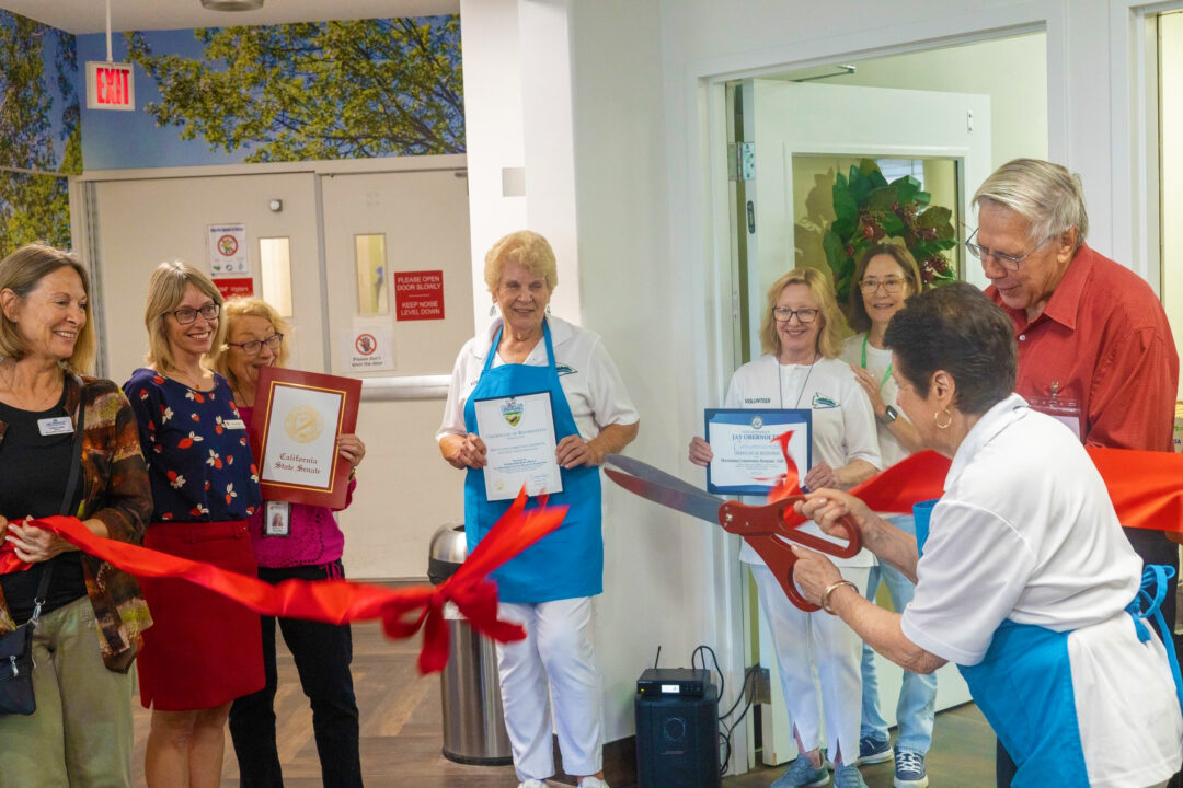 Adrianne, Lisa, Julia, Melissa and Adrianna from Glendora and Orange County enjoyed last year’s Brewfest at Tavern Bay Beach Club so much they couldn’t resist attending this year’s event. (Photos by Douglas W. Motley) Community center ribbon-cutting ceremony with smiling attendees.