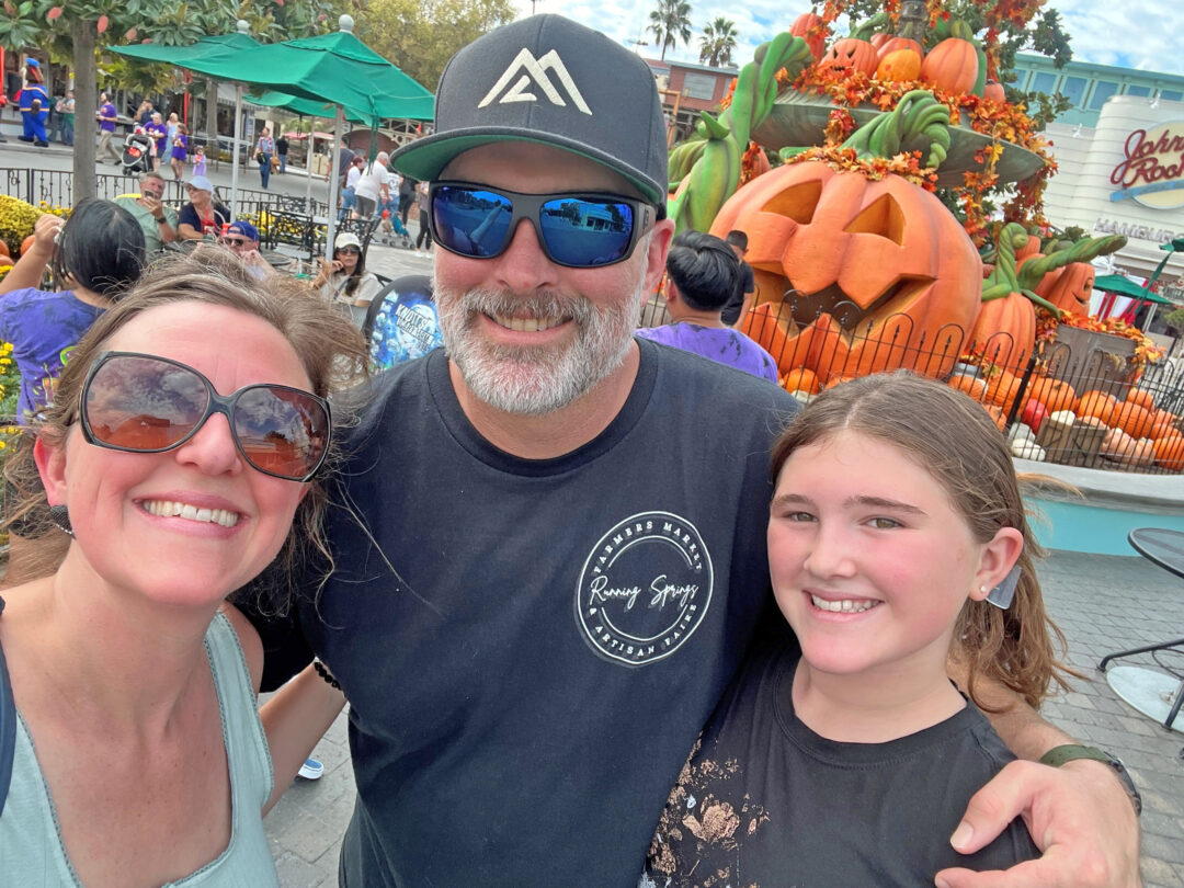 Adrianne, Lisa, Julia, Melissa and Adrianna from Glendora and Orange County enjoyed last year’s Brewfest at Tavern Bay Beach Club so much they couldn’t resist attending this year’s event. (Photos by Douglas W. Motley) Family with pumpkins at theme park in autumn.