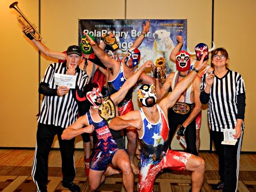 Adrianne, Lisa, Julia, Melissa and Adrianna from Glendora and Orange County enjoyed last year’s Brewfest at Tavern Bay Beach Club so much they couldn’t resist attending this year’s event. (Photos by Douglas W. Motley) 2025’s Costume Design winners, Blue Jay Jazz Foundation’s “Los Luchadores.” (Contributed photo)