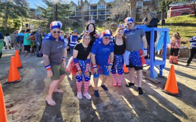 Plungers brave the cold waters of Lake Arrowhead