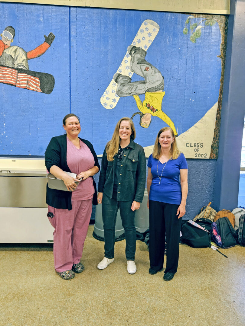Kris Hannah, Natalie Wali and Rita Spiegel shared about their careers with the MPH girls. (Photos by Mary-Justine Lanyon)