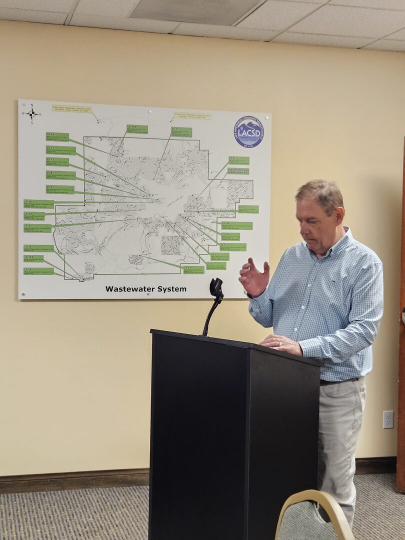 Engineering Manager Scott Schroder thanked the board for recognizing him as he prepares to retire from LACSD. (Photos by Mary-Justine Lanyon)