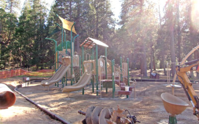 Progress at the new Lake Gregory playground