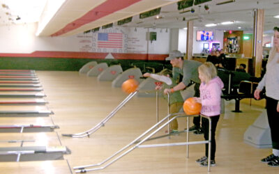 Rim Special Athletes go bowling
