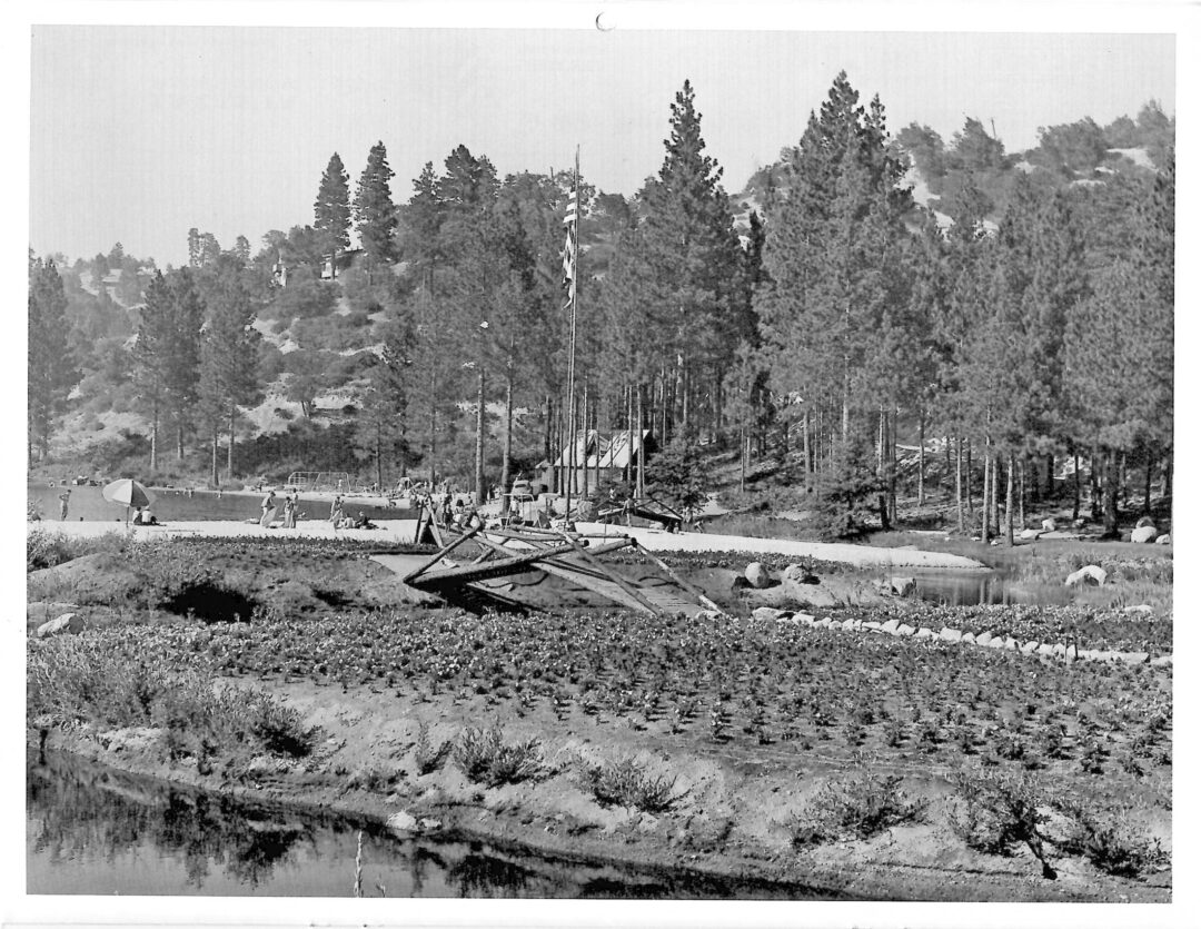 May: Club San Moritz canals through their gardens at Lake Gregory